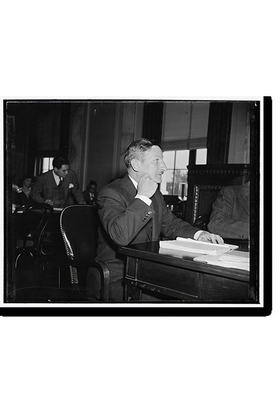 Historic Print, NLRB counsel testifies before Senate Committee on Labor. Washington, D.C., April 25., 18" x 24"