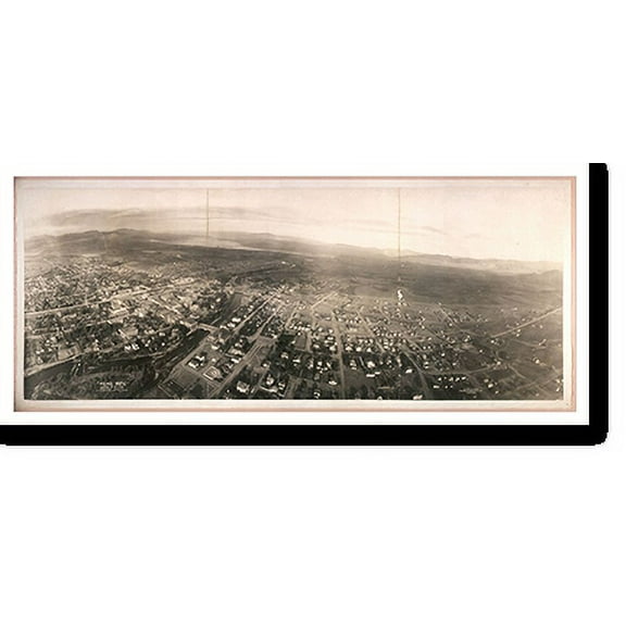 Historic Print, NV Reno from Airship 1908 PHOTO, Width 7" x Length 36"
