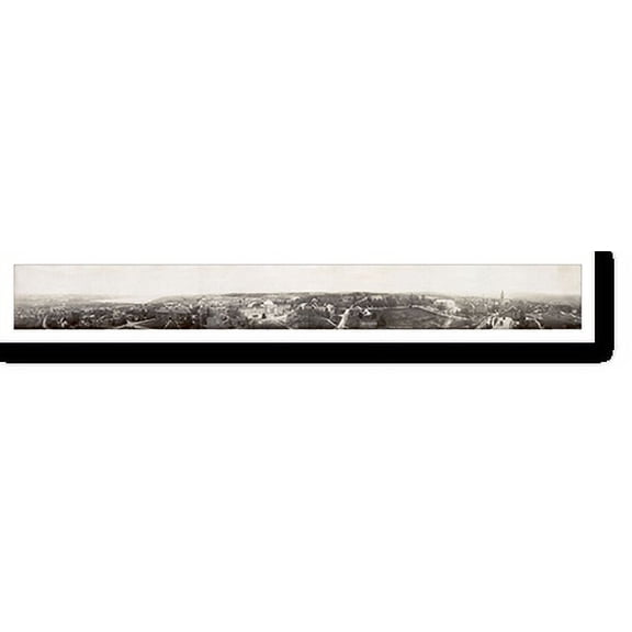 Historic Print, NY 1902 Cornell Ithaca Cycloramaview, 18" x 24"