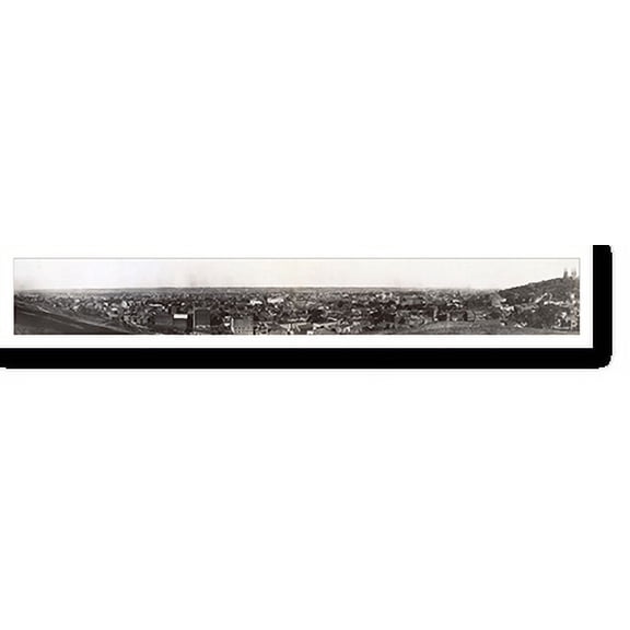 Historic Print, NY 1909 Panorama of Troy, 16" x 20"