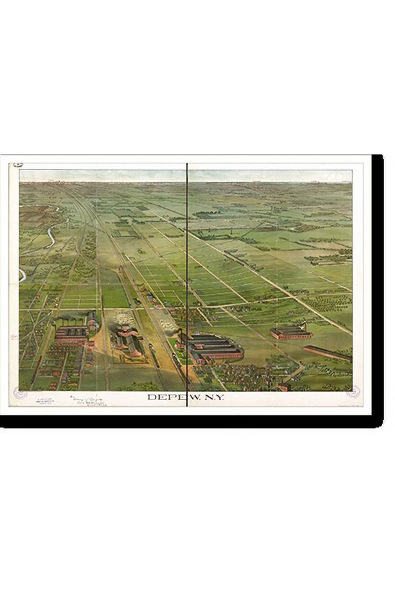 Historic Print, NY Depew 1898 MAP, 16" x 20"