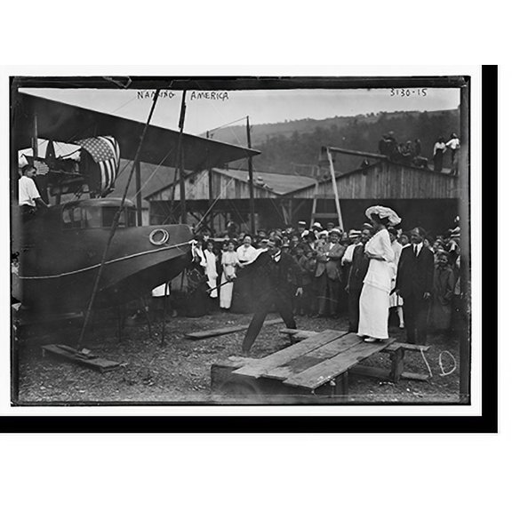Historic Print, Name ceremony for "America", 18" x 24"