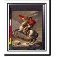 Historic Print, Napoleon I crossing the Alps at St. Bernard 2, 16" x