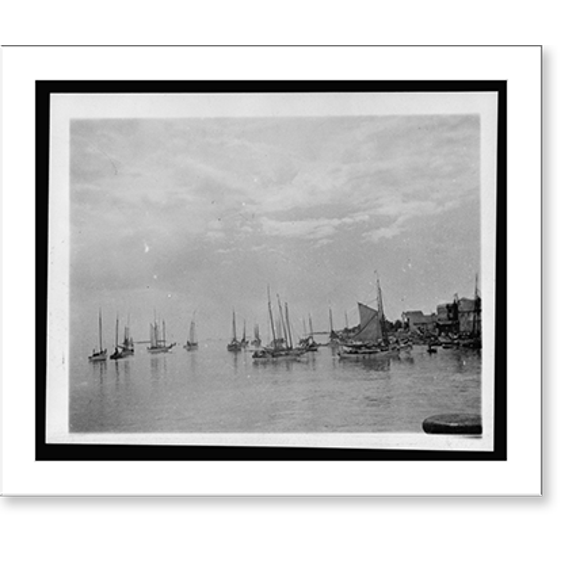Historic Print, Nassau harbor, June 1935, 18" x 24"