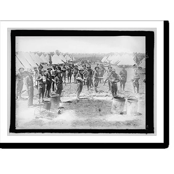 Historic Print, National Guard, Camp Ordway, Va., 1916 - 2, 16" x 20"