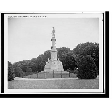 Historic Print, National Monument, [Soldiers'] National Cemetery, Gettysburg, Pa., 18" x 24"