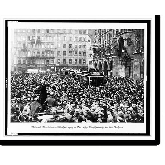 Historic Print, Nationale revolution in München, 1923., 18" x 24"