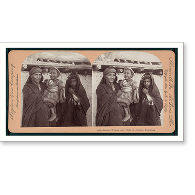 Historic Print, Native women and child of Jericho Palestine, 16" x 20