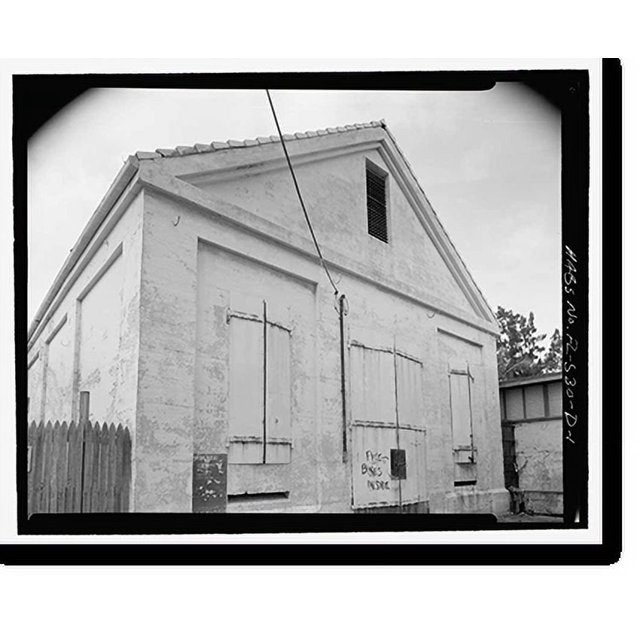 Historic Print, Naval Air Station Key West, Truman Annex, Warehouse, Key West, Monroe County, FL