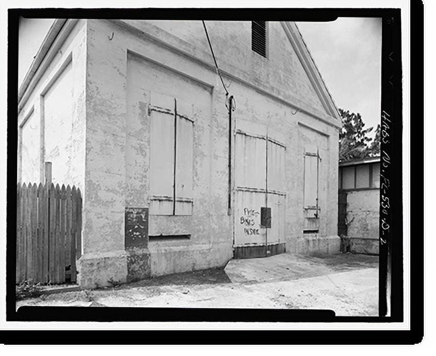 Historic Print, Naval Air Station Key West, Truman Annex, Warehouse