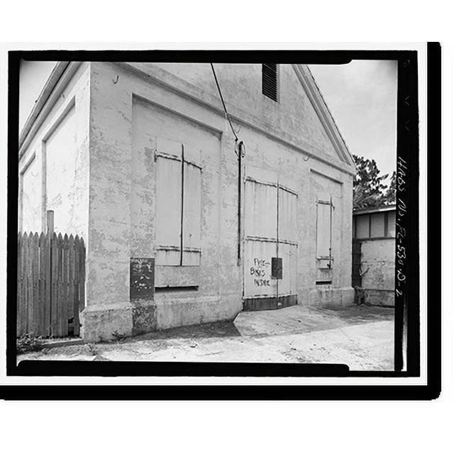 Historic Print, Naval Air Station Key West, Truman Annex, Warehouse