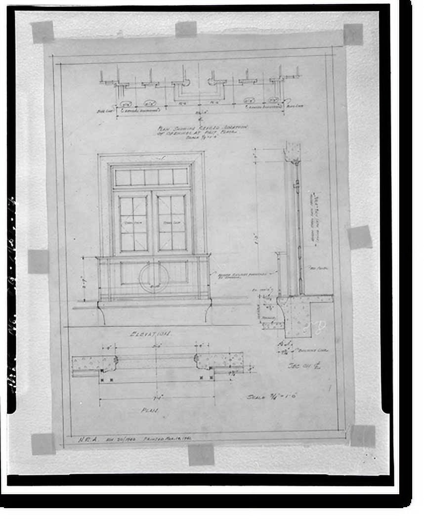 Historic Print, Naval Reserve Armory, 113 Harbor Way, Santa Barbara