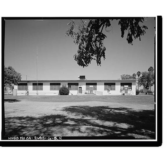 Historic Print, Naval Supply Annex Stockton, ASA Office, Fyffe Avenue between James & Boone Drives, Stockton, San Joaquin County, CA - 4, 16" x 20"