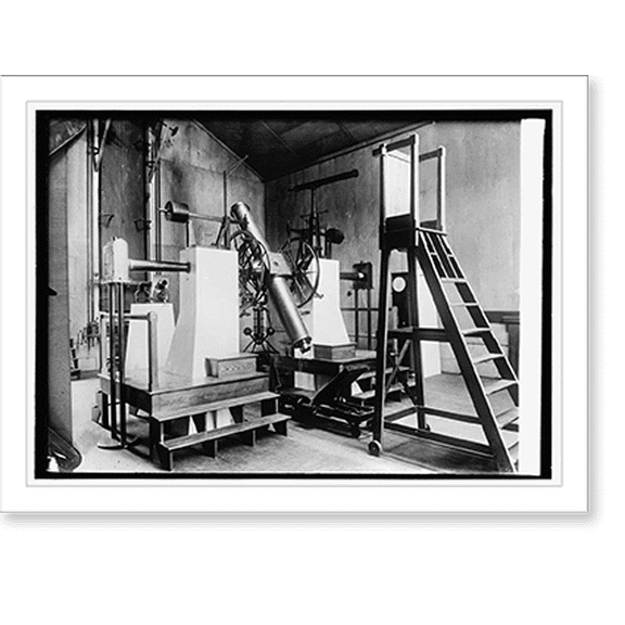 Historic Print, Naval observatory transit telescope which observes the Clock Stars" [...] secure[?] the, 16" x 20"