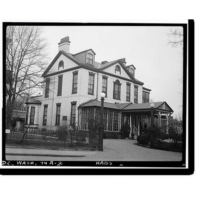 Historic Print, Navy Yard, Commandant's House, Eighth & M Streets