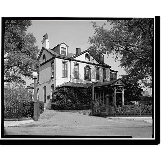 Historic Print, Navy Yard, Commandant's House, Eighth & M Streets