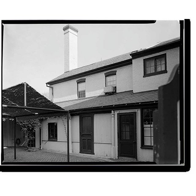 Historic Print, Navy Yard, Commandant's House, Eighth & M Streets