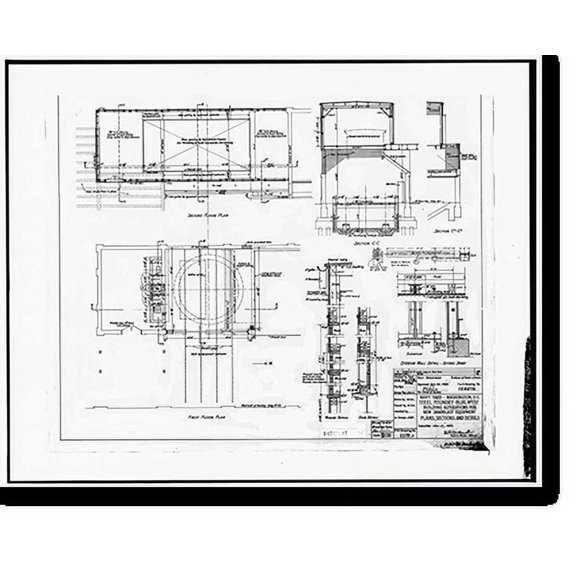 Historic Print, Navy Yard, General Foundry, Navy Yard Annex, Washington, District of Columbia, DC - 18, 16" x 20"