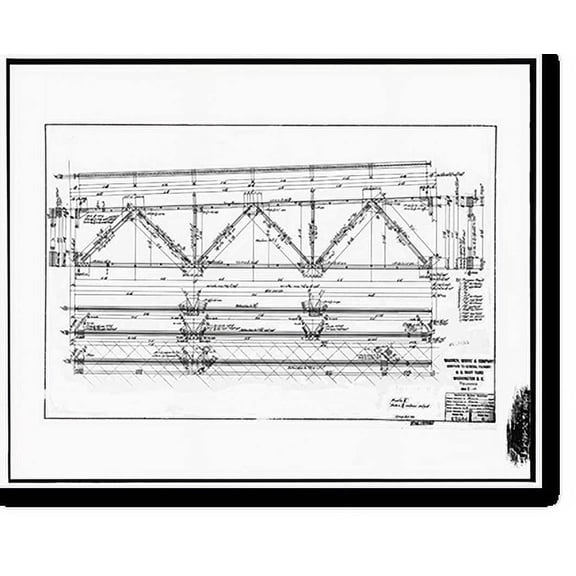 Historic Print, Navy Yard, General Foundry, Navy Yard Annex, Washington, District of Columbia, DC - 9, 16" x 20"
