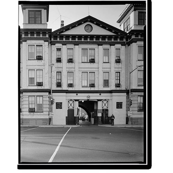Historic Print, Navy Yard, Main Gate, Eighth & M Streets Southeast, Washington, District of Columbia, DC - 3, 18" x 24"