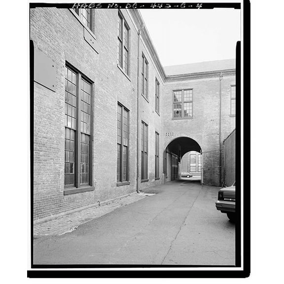 Historic Print, Navy Yard, Ordnance Building, Intersection of Paulding & Kennon Streets, Washington, District of Columbia, DC - 4, 16" x 20"