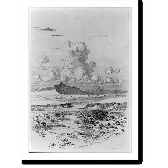 Historic Print, Near Lamy, N[ew] Mex[ico], 18" x 24"