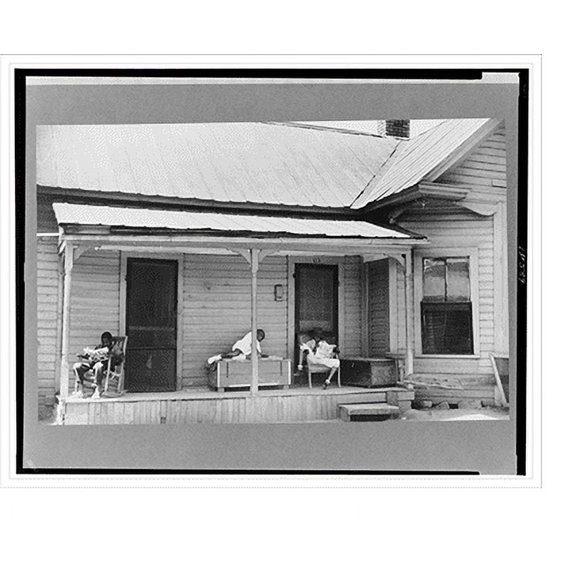 Historic Print, Negro children reading the comics on Sunday morning, Durham, North Carolina, 16" x 20"