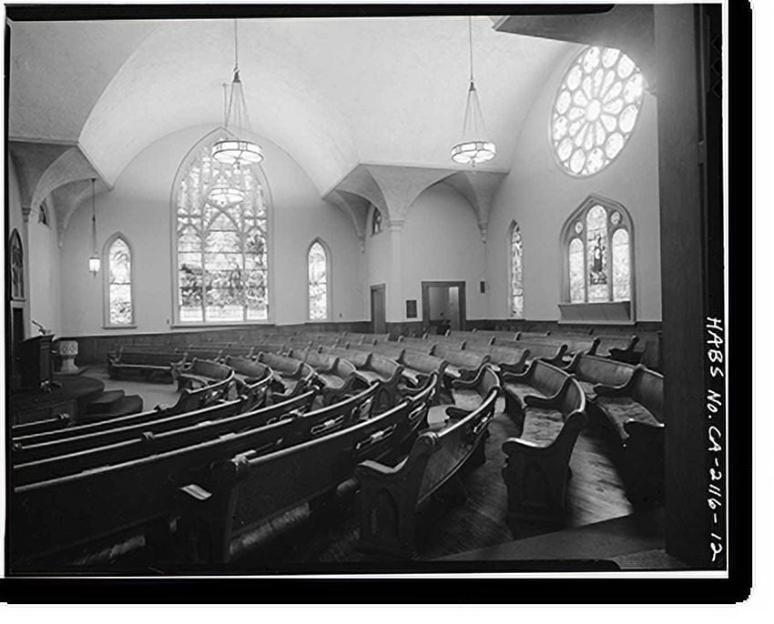 Historic Print, Neighborhood Church, South Pasadena Avenue & West