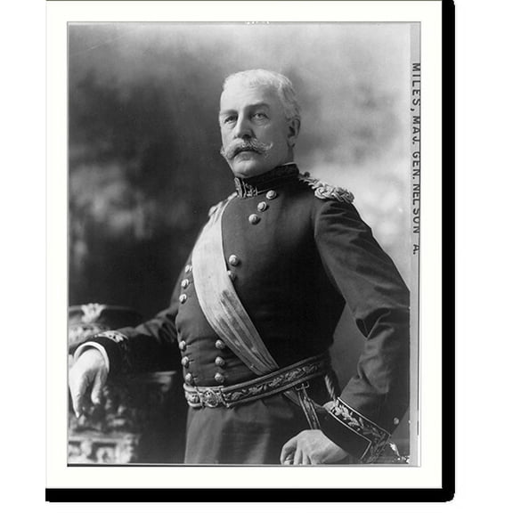 Historic Print, [Nelson A. Miles, half-length portrait, standing, in Major General dress uniform], 16" x 20"