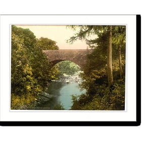 Historic Print, Nevis Bridge Fort William Scotland, 16" x 20"