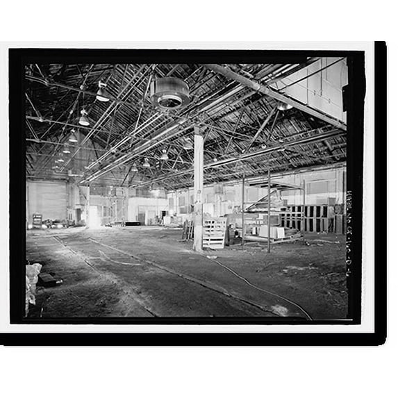 Historic Print, New Haven Rail Yard, Freight Car Shop, Vicinity of Union Avenue, New Haven, New Haven County, CT - 6, 18" x 24"