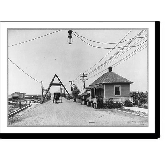Historic Print, New Jersey - Sea Isle City Bridge, 18" x 24"