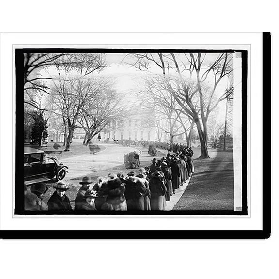 Historic Print, New Year's reception, 1921 - 3, 18" x 24"