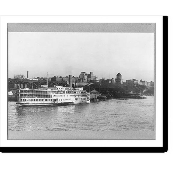 Historic Print, New York. Hudson River, 18" x 24"