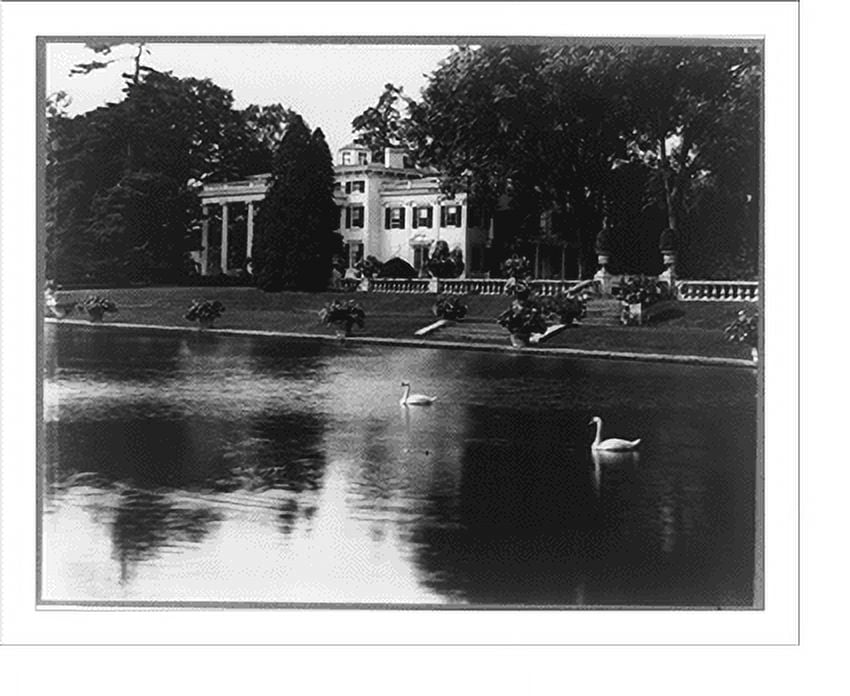 Historic Print, New York. Millbrook, Duchess Co. Home of Mrs. Oakleigh