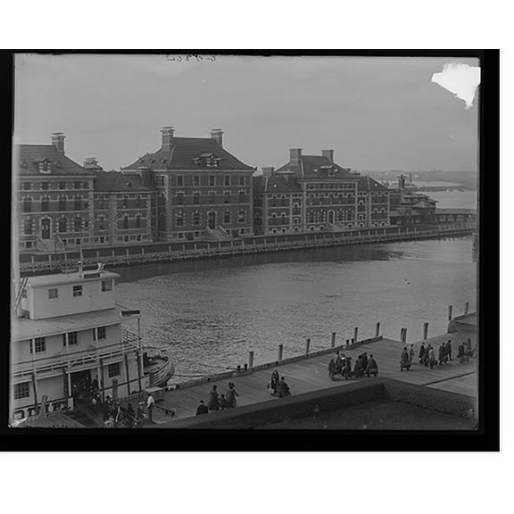 Historic Print, [New York, N.Y., immigrants' landing, Ellis Island], 16" x 20"
