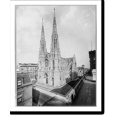 Historic Print, New York. New York City. St. Patrick's Cathedral, 5th