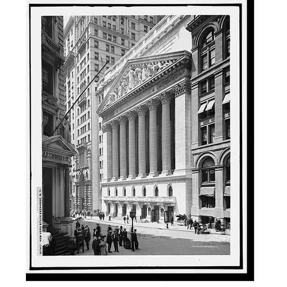 Historic Print, New York Stock Exchange, N.Y., 16" x 20"