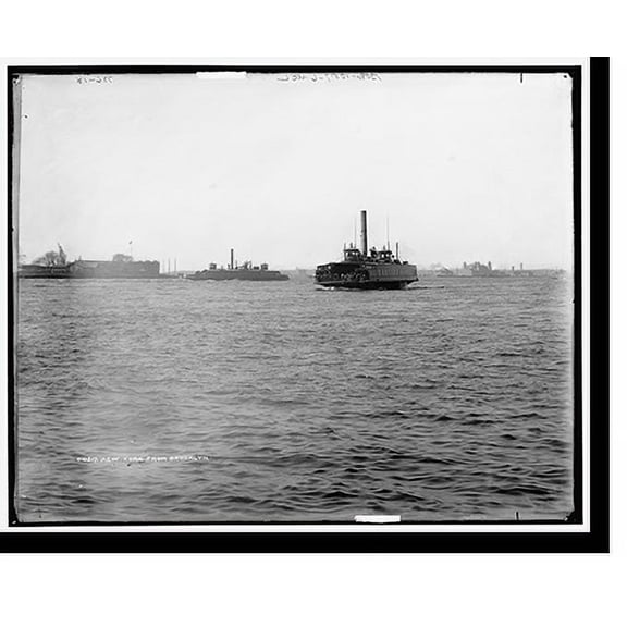 Historic Print, New York from Brooklyn - 7, 16" x 20"