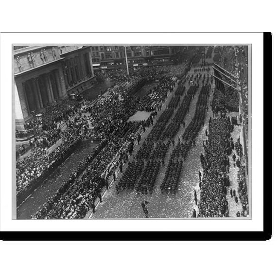 Historic Print, New York gives rousing welcome to Bremen heroes, 18" x 24"
