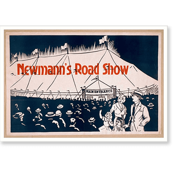 Historic Print, Newmanns Road Show, 16" x 20"
