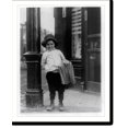 Historic Print, Newsboy. Little Fattie. Less than 40 inches high, 6 years old. Been at it one