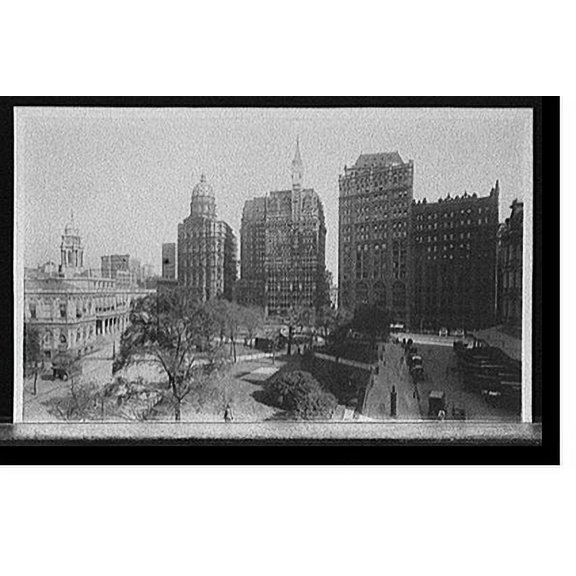 Historic Print, Newspaper Row, New York - 2, 18" x 24"