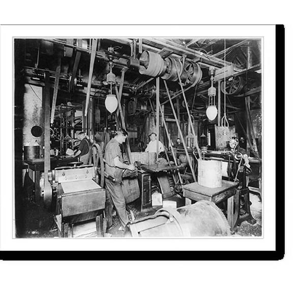 Historic Print, Newspaper publishing - Electro Dept., N.Y. Herald, 18" x 24"