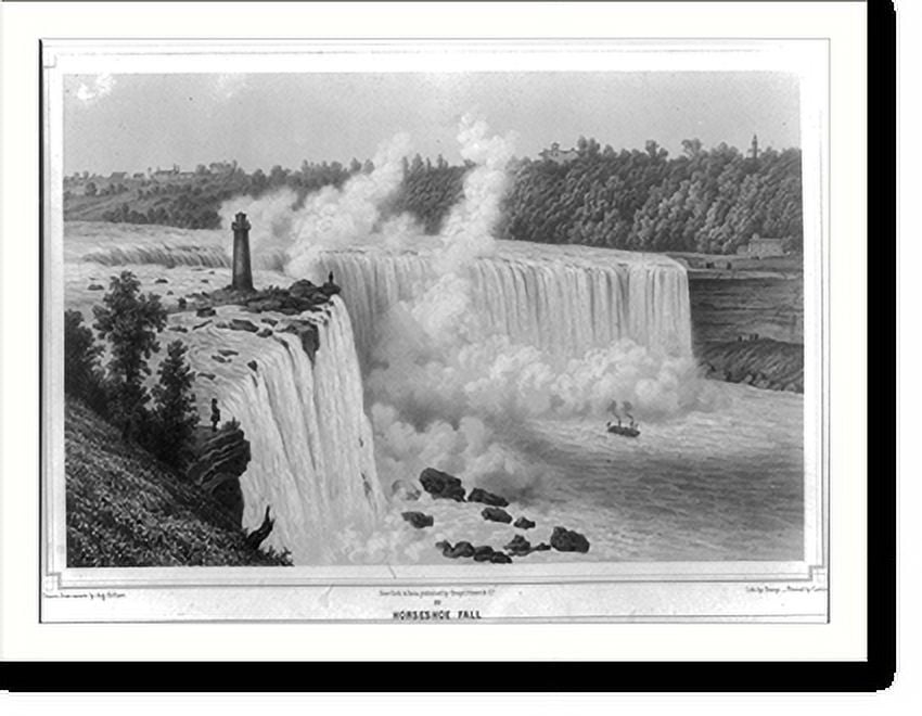 Historic Print, Niagara Falls Horseshoe Fall, 16" x 20"
