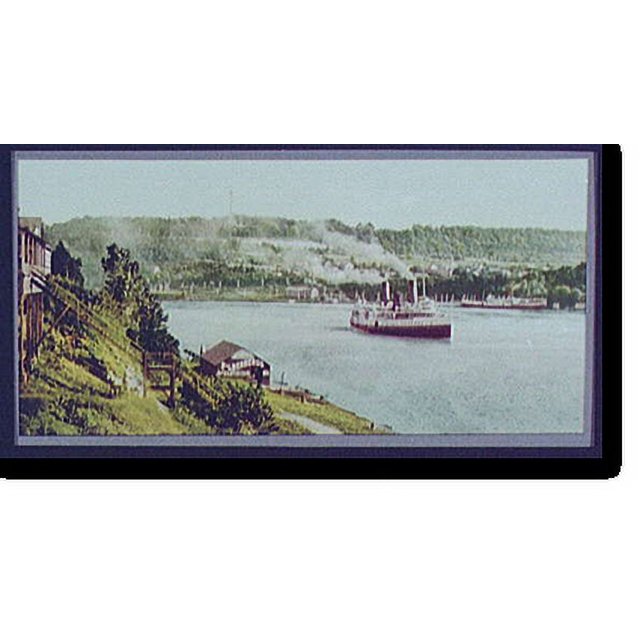 Historic Print, Niagara, Queenstown Heights from Lewiston, 16" x 20