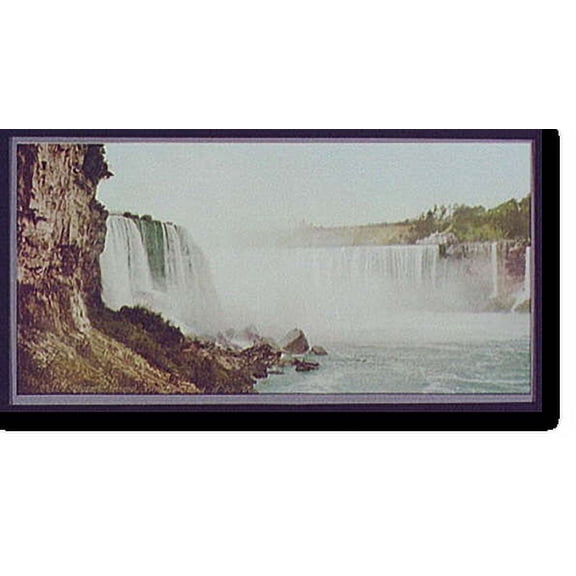 Historic Print, Niagara, general view from Cave of the Winds, 18" x 24"