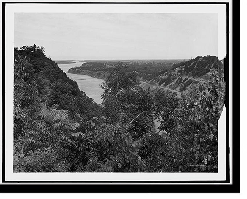 Historic Print, Niagara from near Queenstown [sic] Heights, N.Y