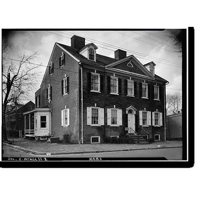 Historic Print, Nicholas Van Dyke Jr. House, 400 Delaware Street, New