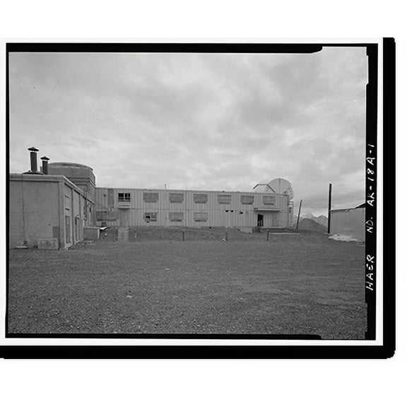 Historic Print, Nike Hercules Missile Battery Summit Site, Battery Control Administration & Barracks Building, Anchorage, Anchorage, AK, 16" x 20"
